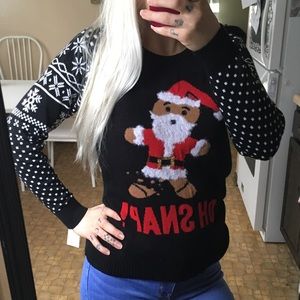 Oh snap Holiday Christmas Ginger bread man sweater